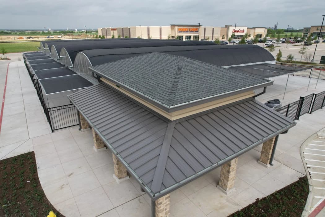 Commercial roof installation by Lakeway Roofing